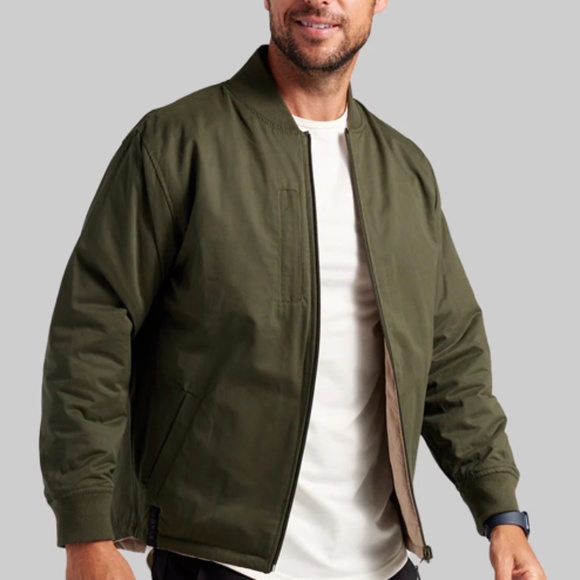 BYLT Basics Hi-Lo Reversible Bomber Jacket - Picture 1 of 7